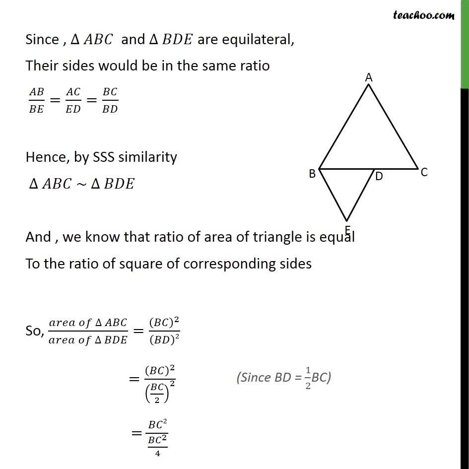 Ex 6.4, 8 - Chapter 6 Class 10 Triangles - Part 3