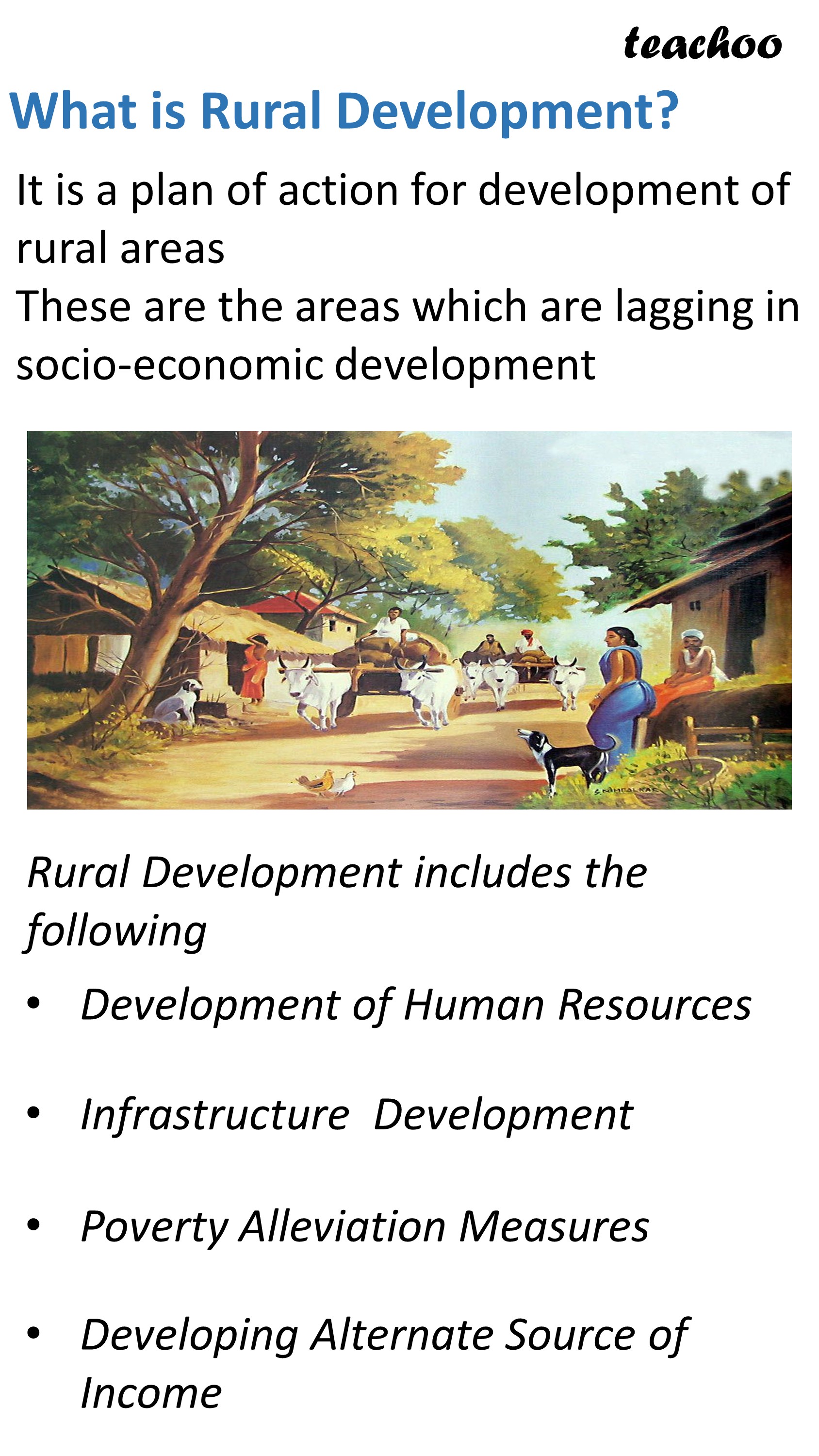 easy essay on rural development