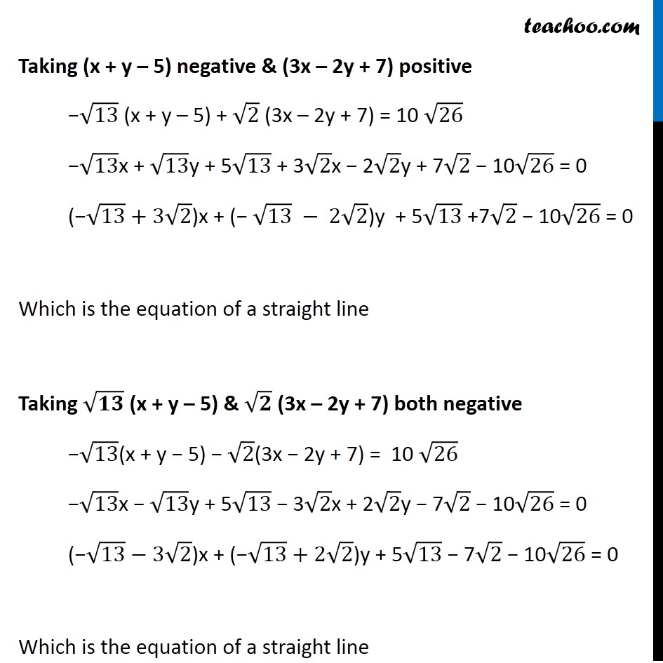 Misc 20 - Chapter 10 Class 11 Straight Lines - Part 5