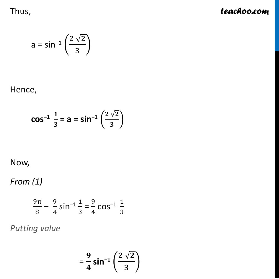 Misc 12 - Chapter 2 Class 12 Inverse Trigonometric Functions - Part 3