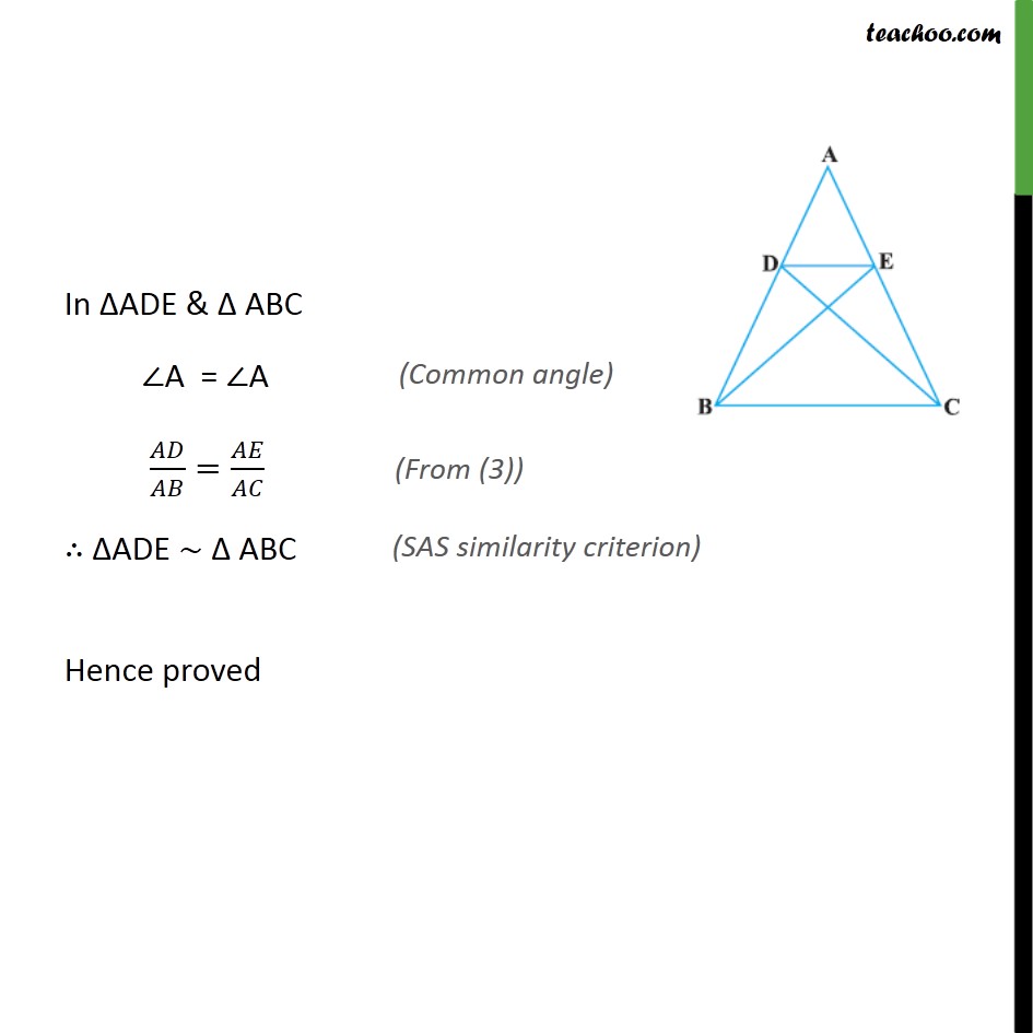 Ex 6.3, 6 - Chapter 6 Class 10 Triangles - Part 2