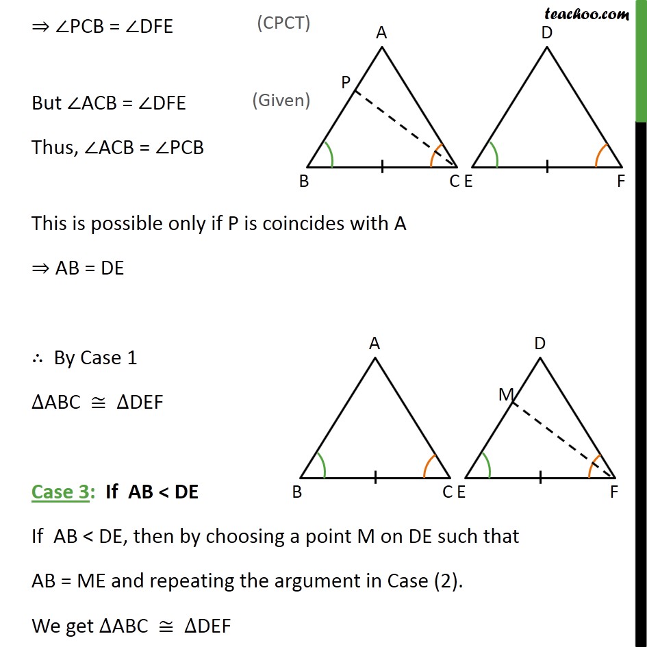 theorems for triangle congruence