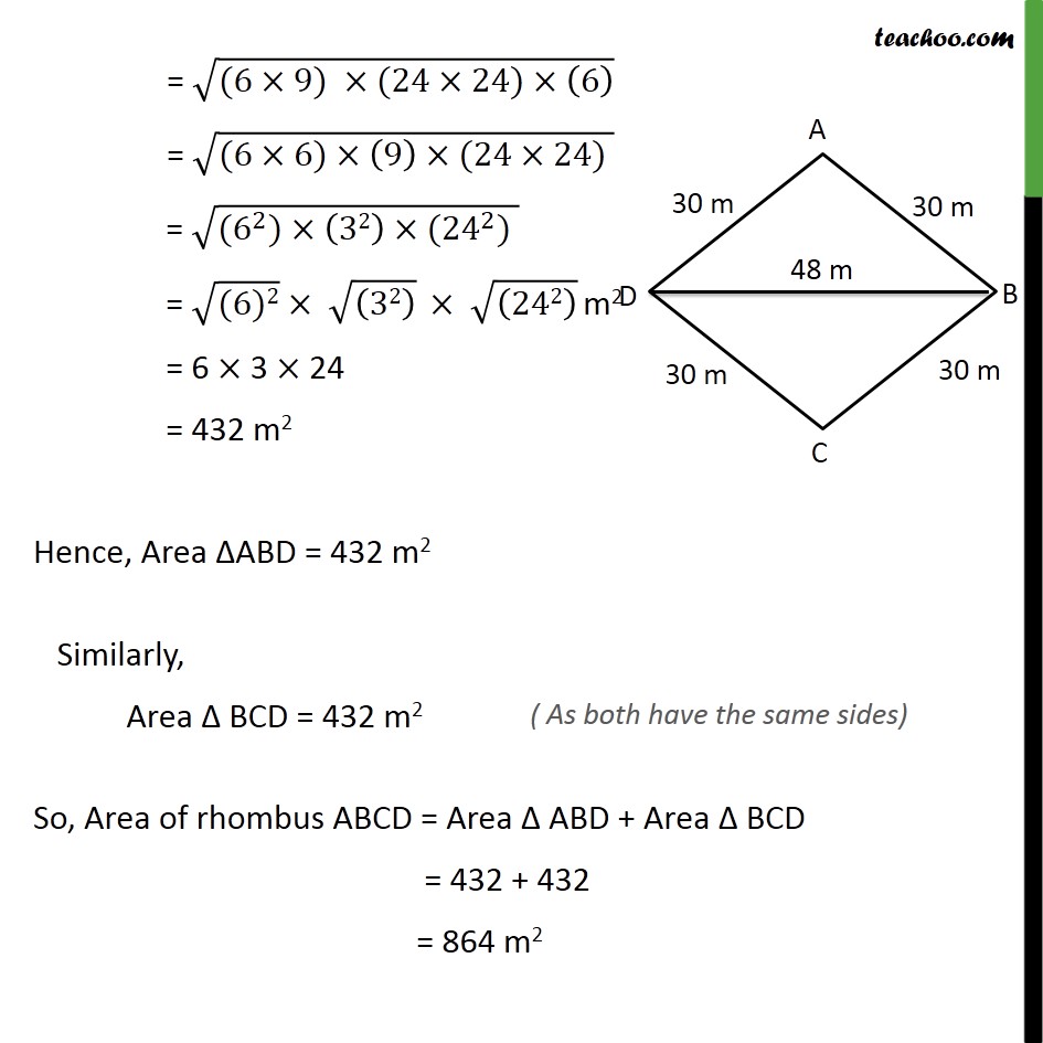 Ex 12.2, 5 - Chapter 12 Class 9 Herons Formula - Part 3