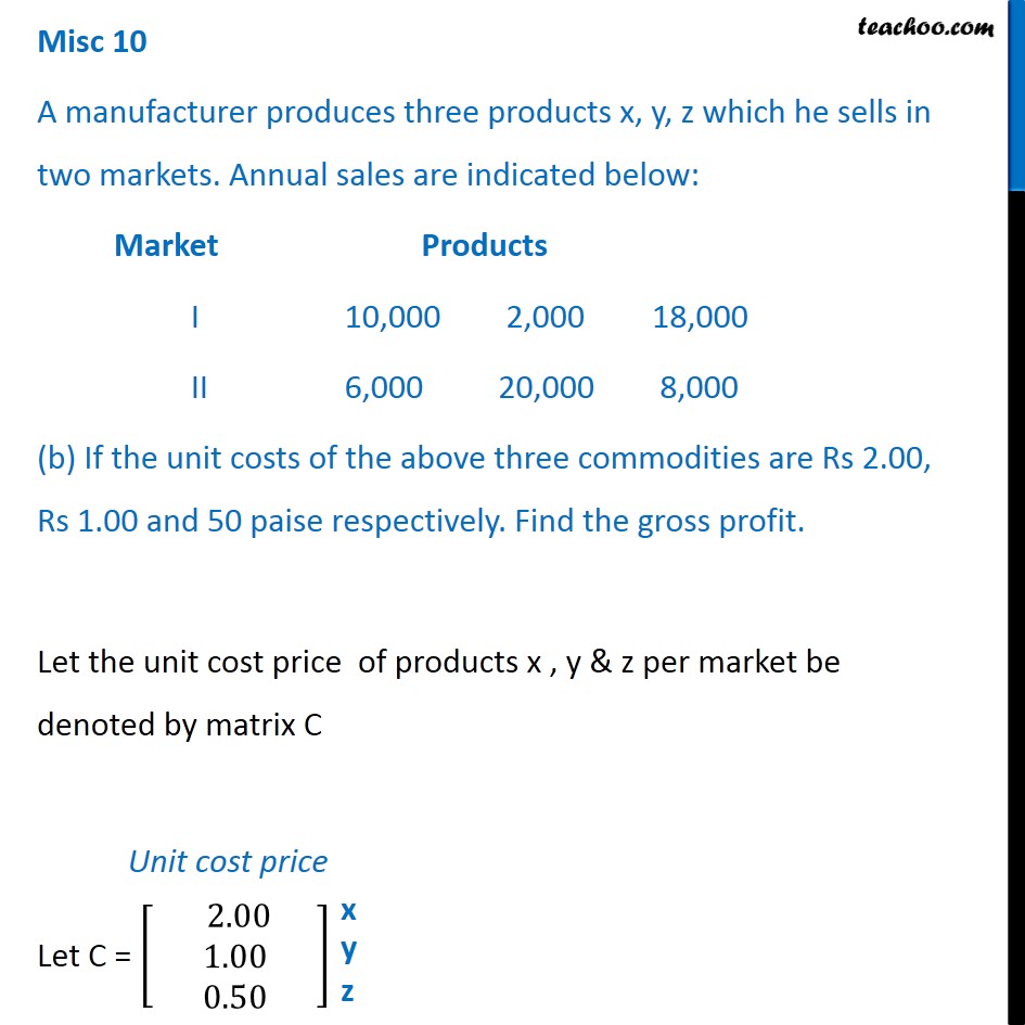Misc. 10 - Chapter 3 Class 12 Matrices - Part 4