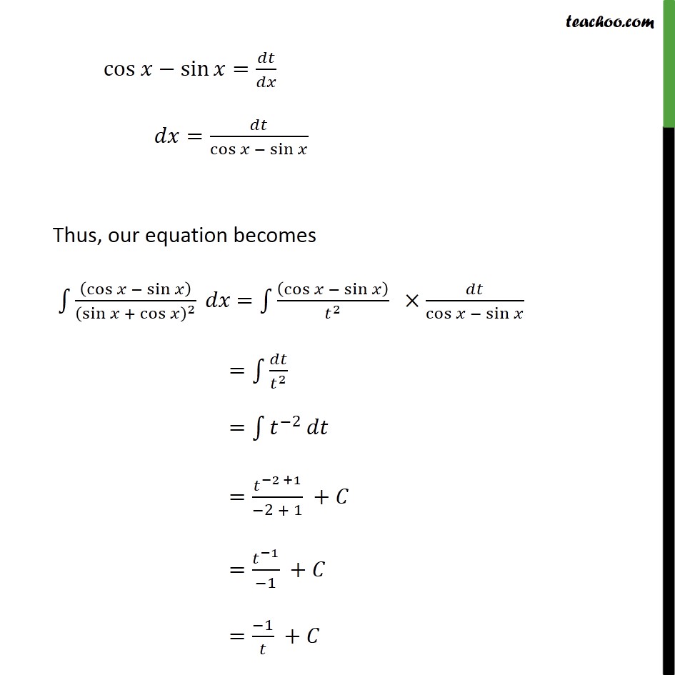 Ex 7.3, 14 - Integrate cos x - sin x / 1 + sin 2x - Ex 7.3