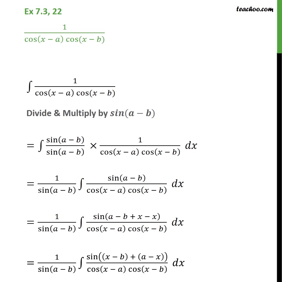 ex-7-3-22-integrate-1-cos-x-a-cos-x-b-integration-usin