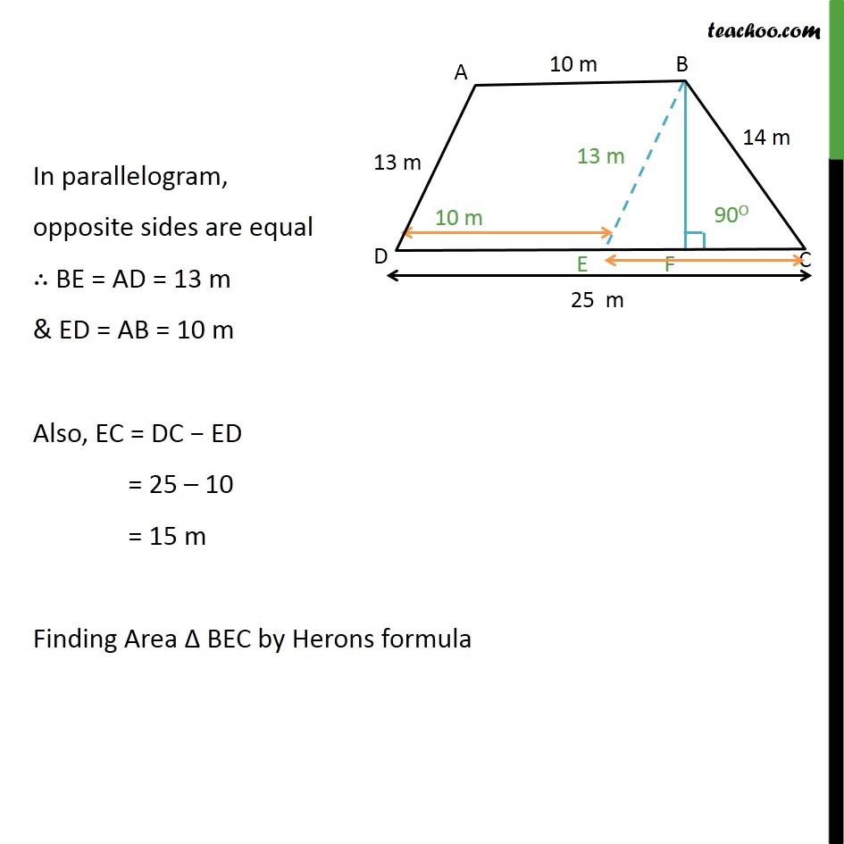 Ex 12.2, 9 - Chapter 12 Class 9 Herons Formula - Part 2