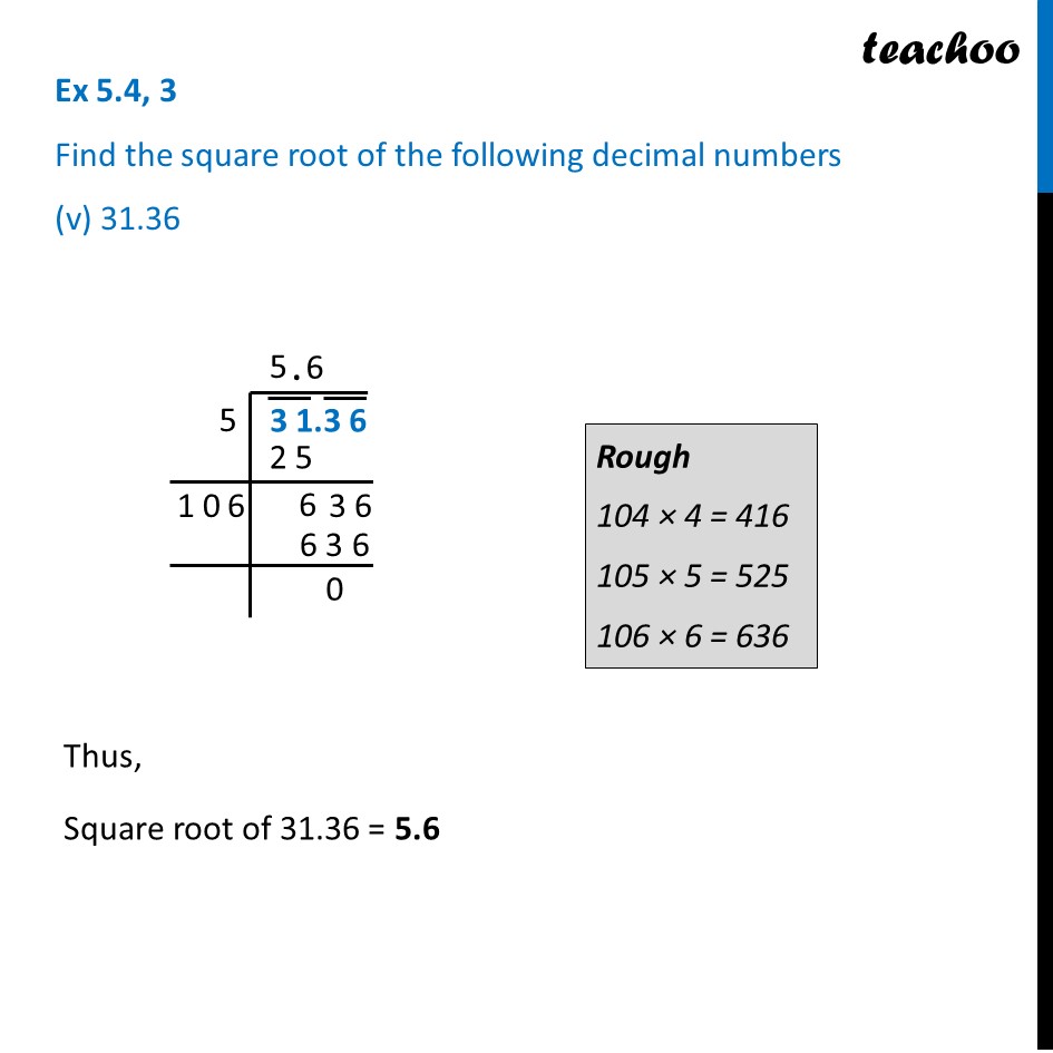 Square Root Of 42 25