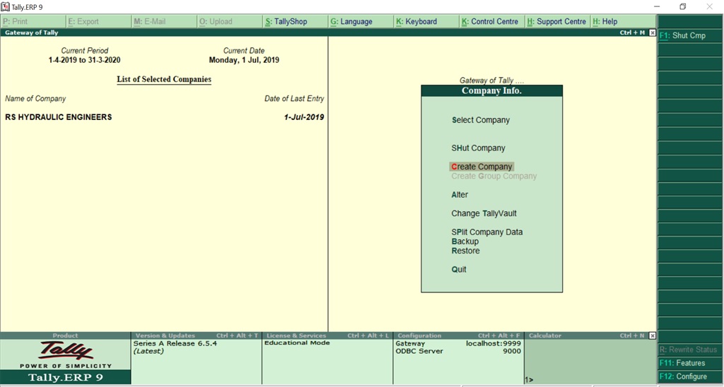 How to pass Journal entry in Tally Tally and Accounting Demo