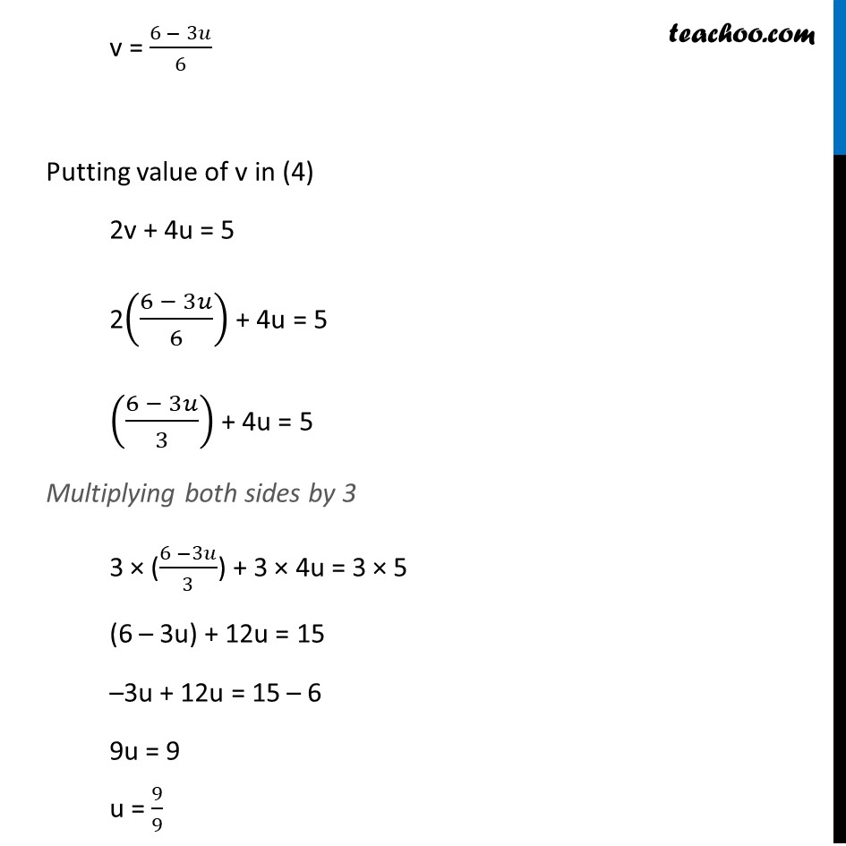 Ex 3.6, 1 (v) and (vi) - Chapter 3 Class 10 Pair of Linear Equations in Two Variables - Part 8