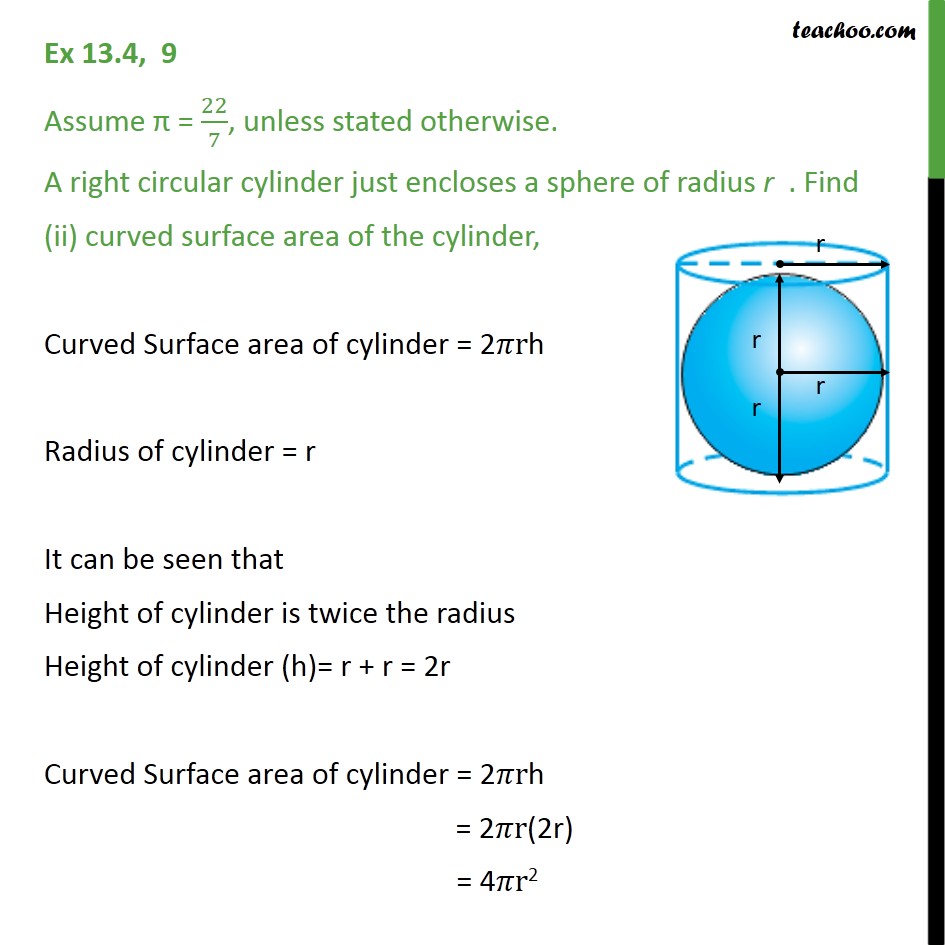 Ex 13.4, 9 - Chapter 13 Class 9 Surface Areas and Volumes - Part 2