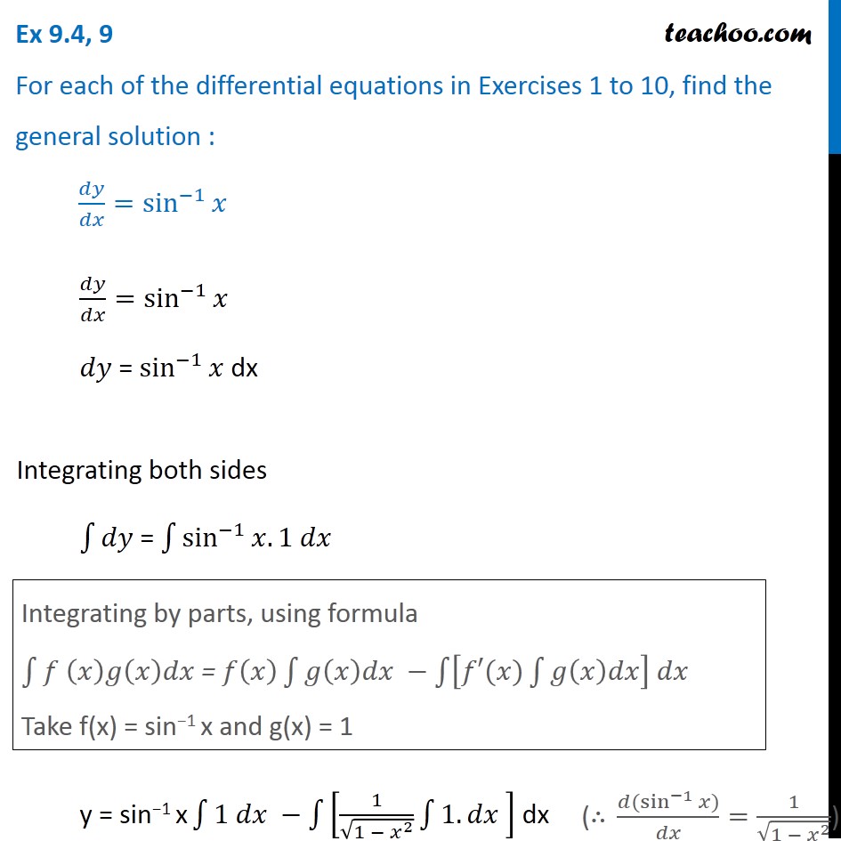 ex-9-4-9-find-general-solution-dy-dx-sin-1-x-chapter-9