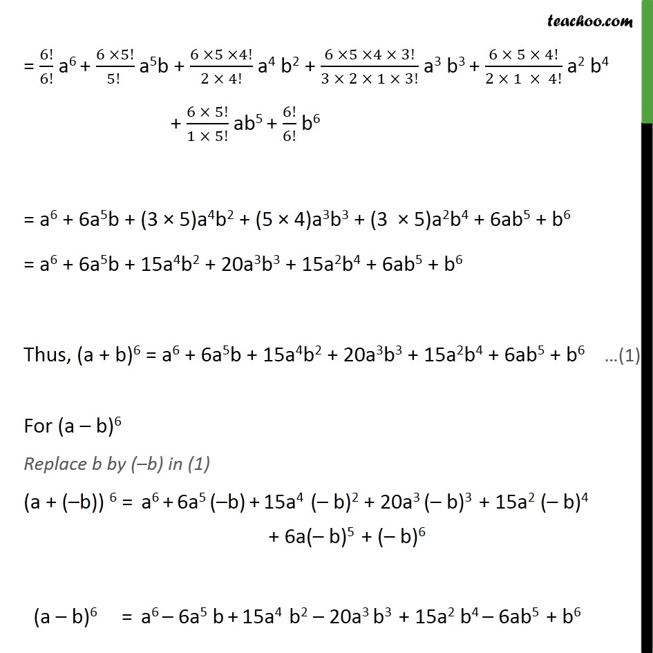 Ex 8.1, 12 - Find (x + 1)6 + (x - 1)6 - Chapter 8 Binomial - Ex 8.1