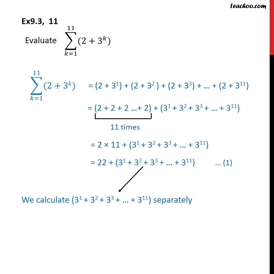 Ex 9.3, 11 - Chapter 9 Class 11 Sequences and Series - Part 2