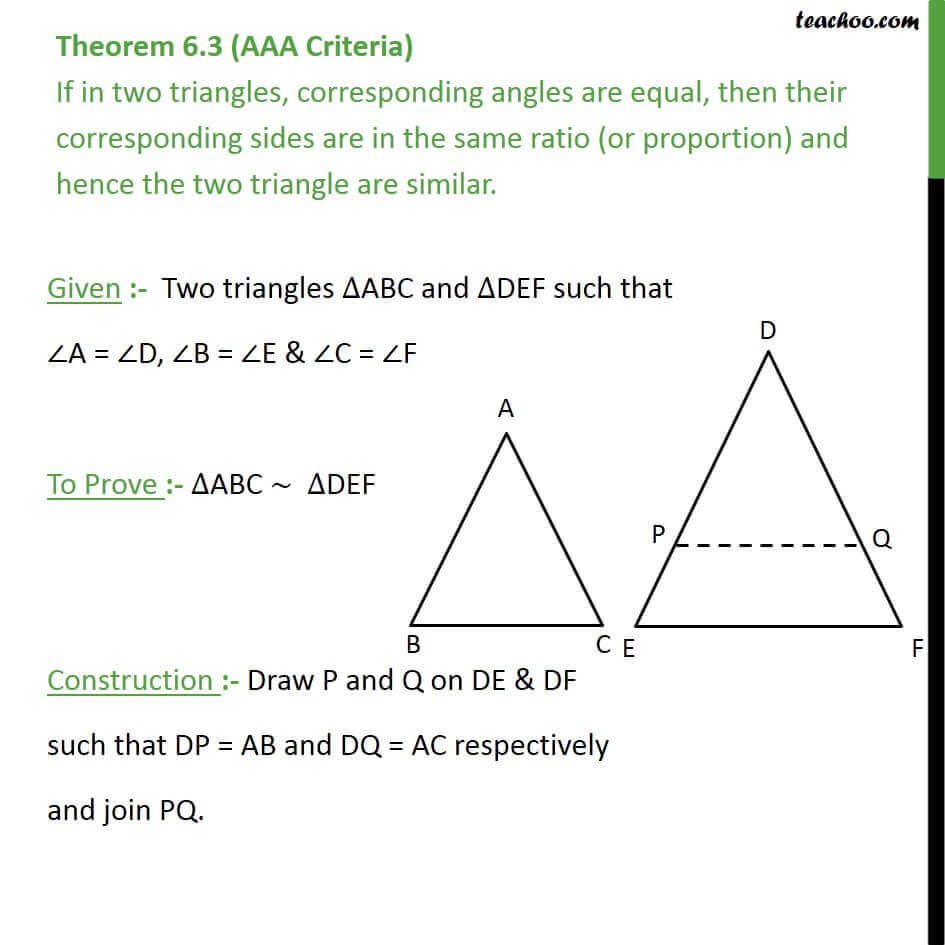 triangle similarity theorems