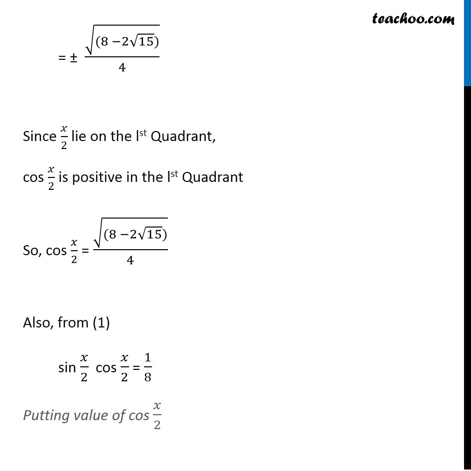 Misc 10 - Chapter 3 Class 11 Trigonometric Functions - Part 7