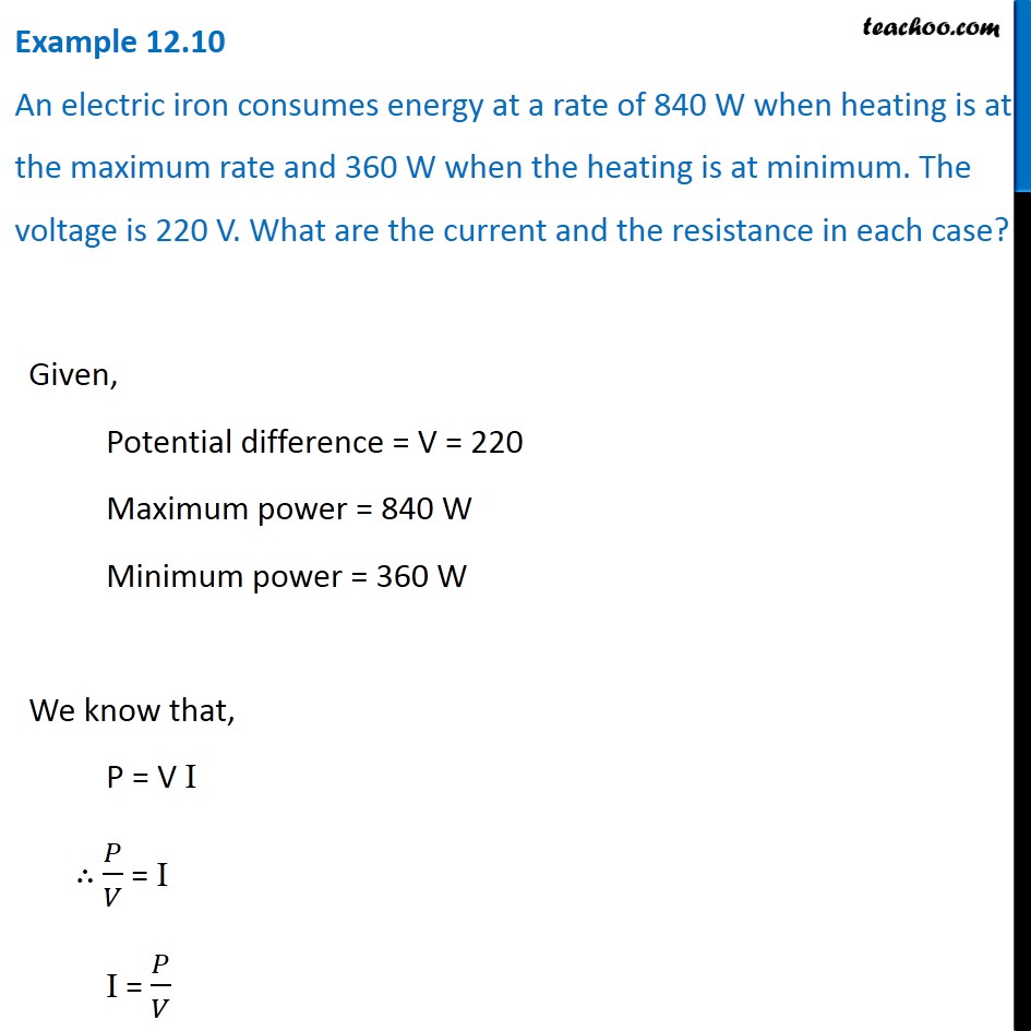 example-12-10-an-electric-iron-consumes-energy-at-a-rate-of-840-w