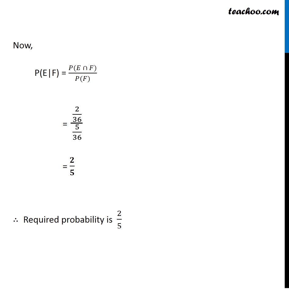 Example 6 - Chapter 13 Class 12 Probability - Part 3