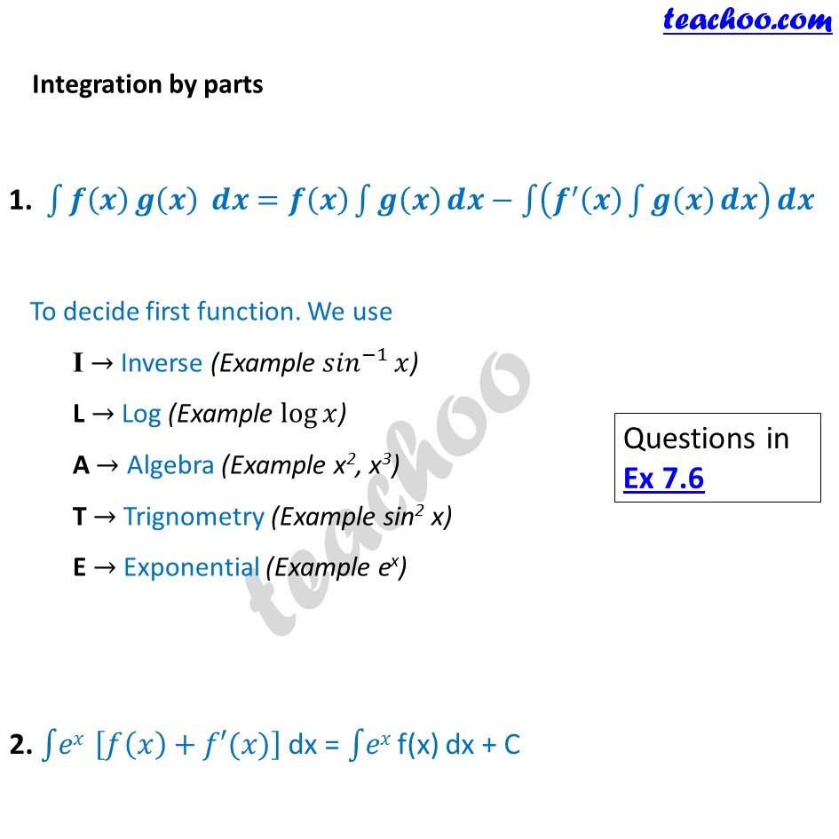 Integration Formulas - Trig, Definite Integrals Properties And More