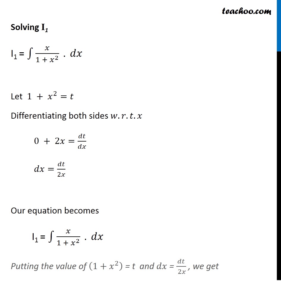 Integration Of Tan Inverse X Ex 7 6 13 Chapter 7 Class 12