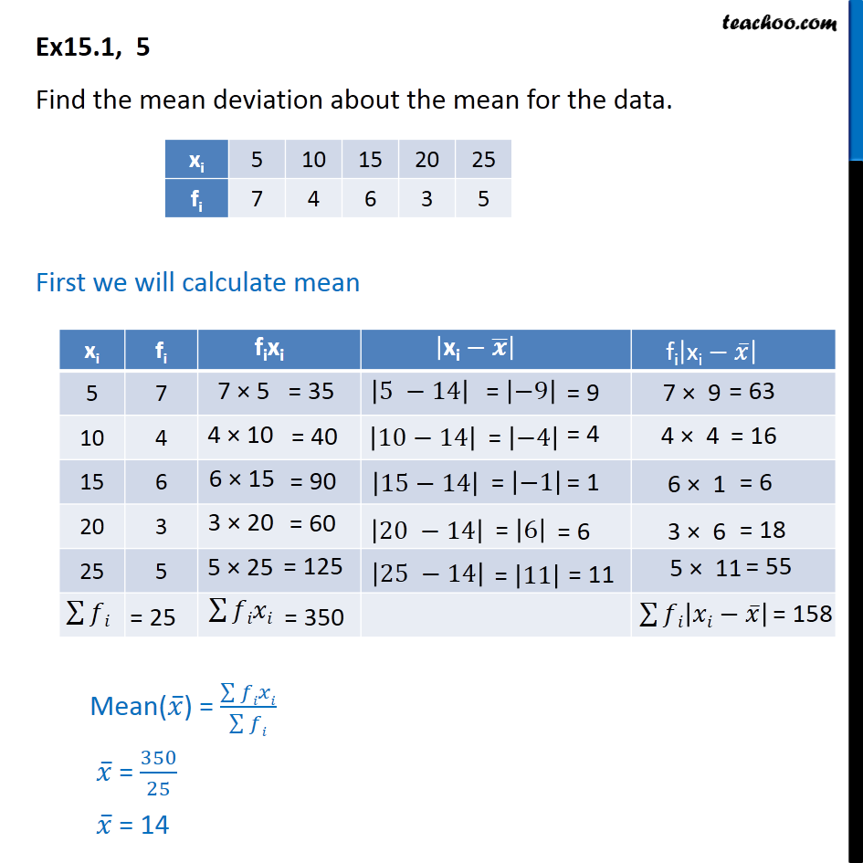 ex-13-1-5-find-mean-deviation-about-mean-xi-5-10-fi-7-4