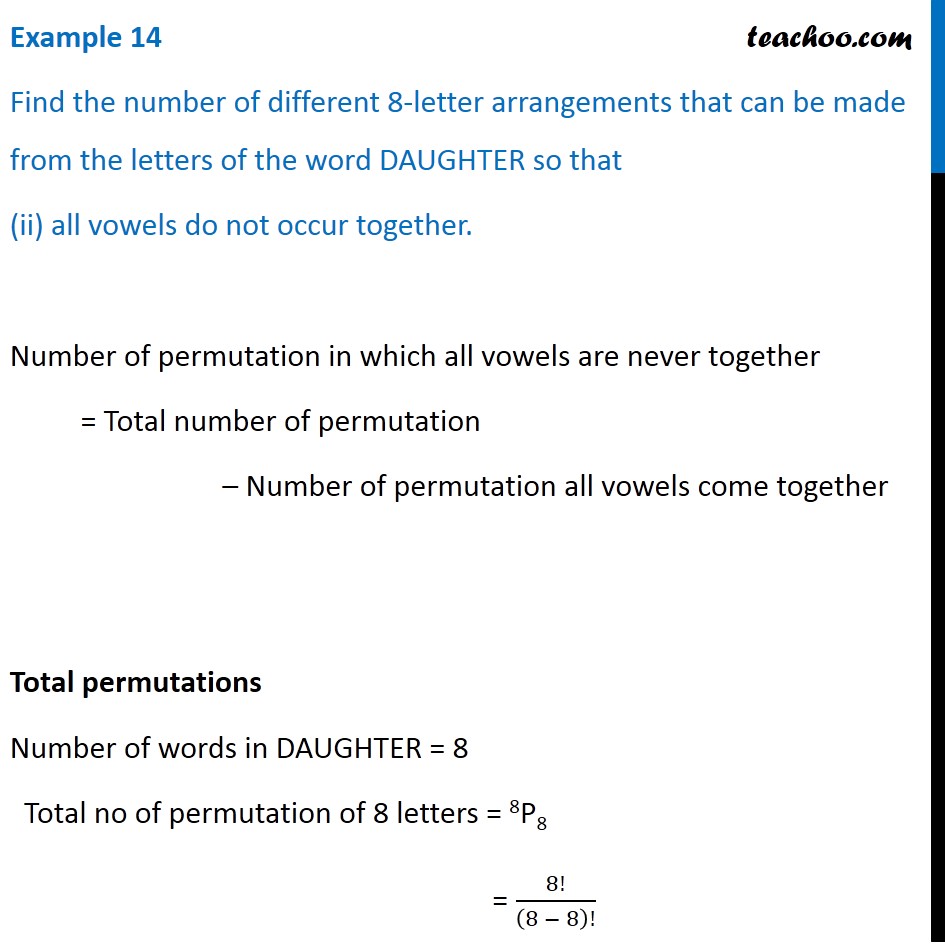 Example 14 - Chapter 7 Class 11 Permutations and Combinations - Part 4