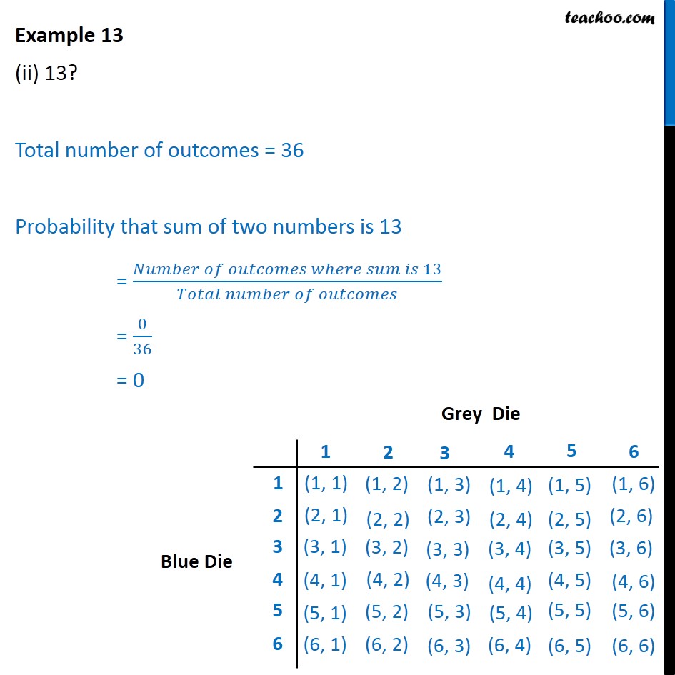Example 13 - Chapter 15 Class 10 Probability - Part 2