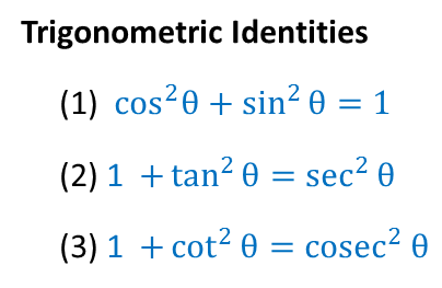 Basic Trigonometric Identities - Class 10 Maths Formula - Teachoo