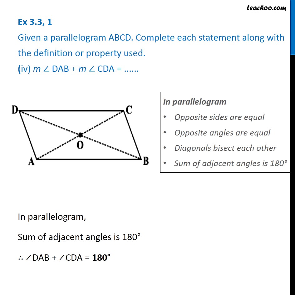Ex 3.3, 1 - Chapter 3 Class 8 Understanding Quadrilaterals - Part 4