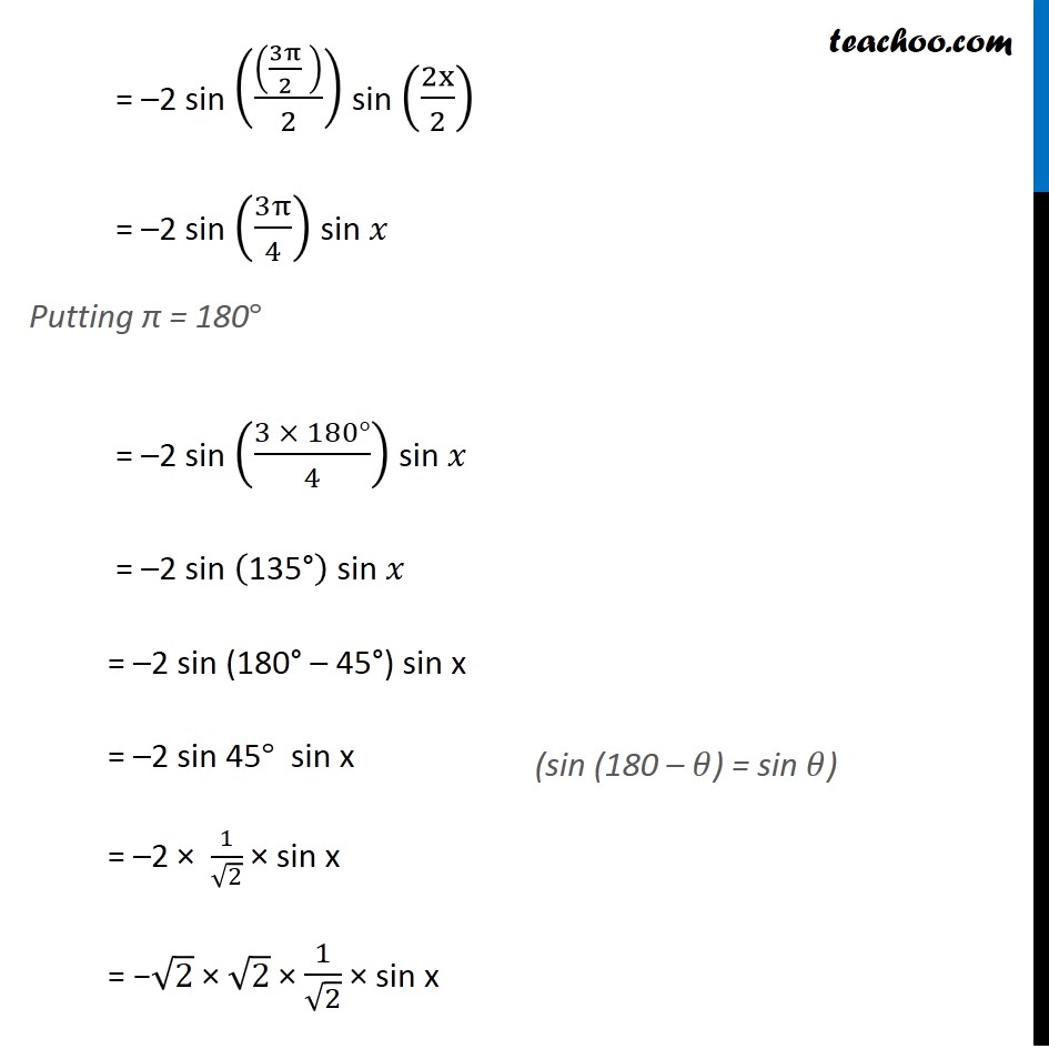 Ex 3.3, 11 - Chapter 3 Class 11 Trigonometric Functions - Part 2