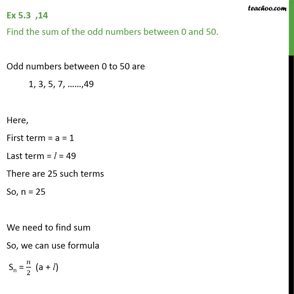 ex-5-3-14-find-sum-of-odd-numbers-between-0-and-50-ex-5-3