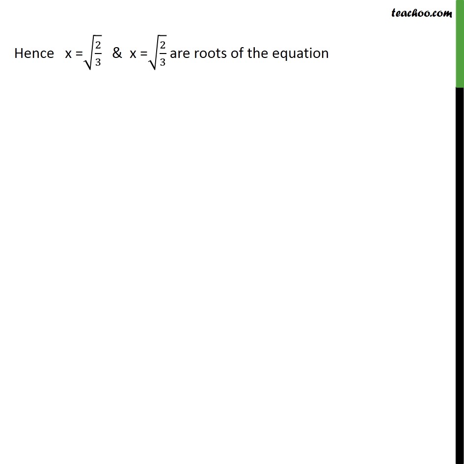 Example 5 - Chapter 4 Class 10 Quadratic Equations - Part 2