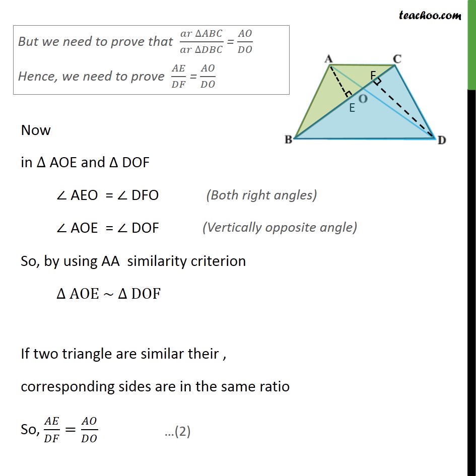 Ex 6.4, 3 - Chapter 6 Class 10 Triangles - Part 3