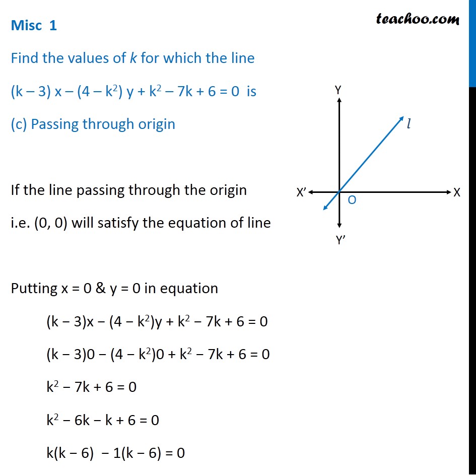 Misc 1 - Chapter 10 Class 11 Straight Lines - Part 5