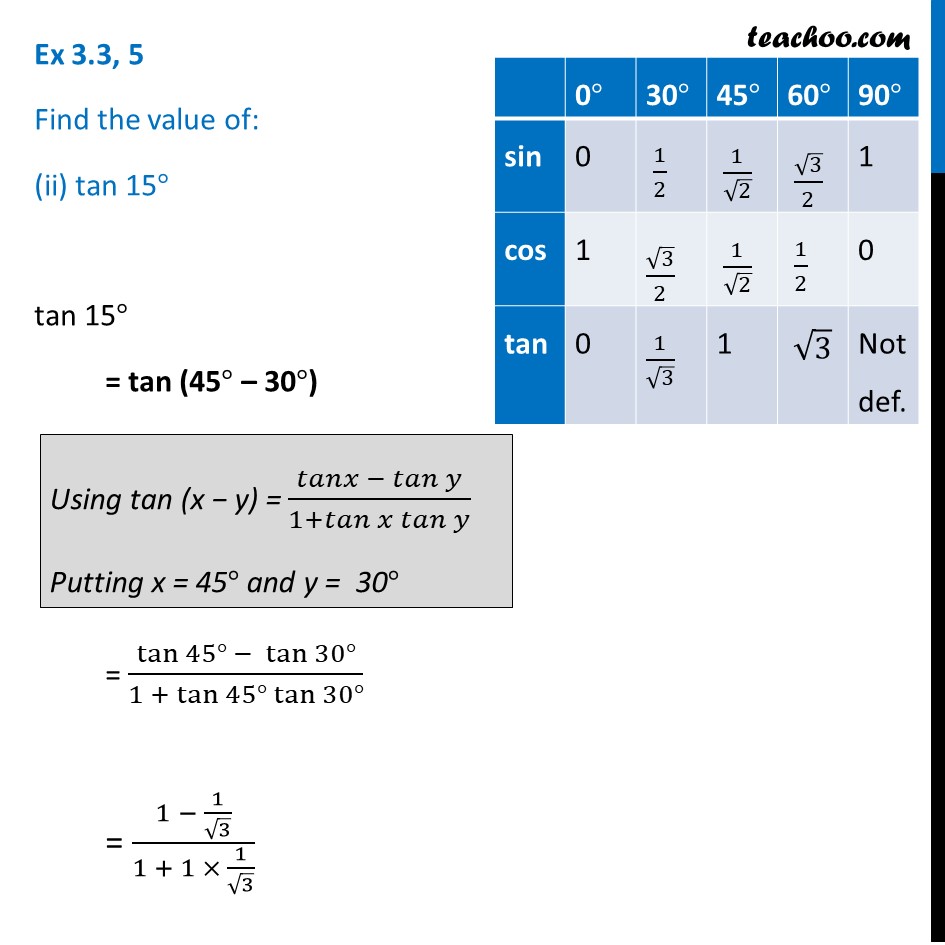 What Is The Value Of Tan 35