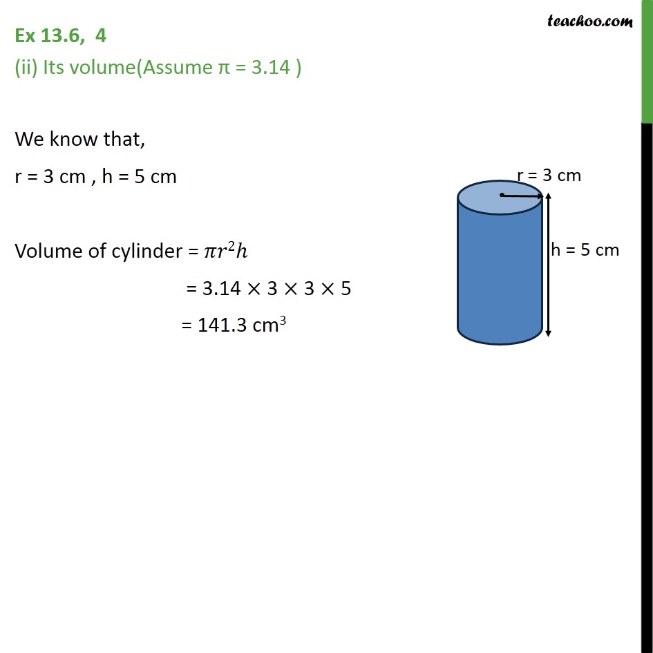 Ex 13.6, 4 - Chapter 13 Class 9 Surface Areas and Volumes - Part 2