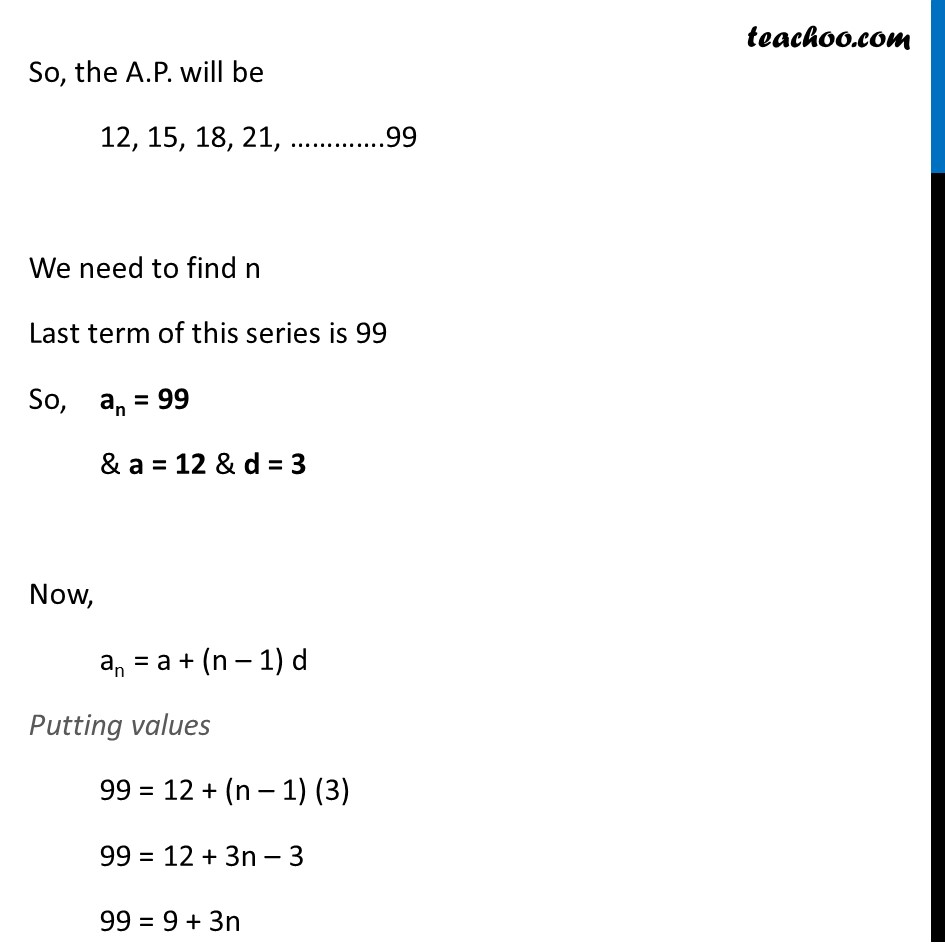 Example 7 - Chapter 5 Class 10 Arithmetic Progressions - Part 2