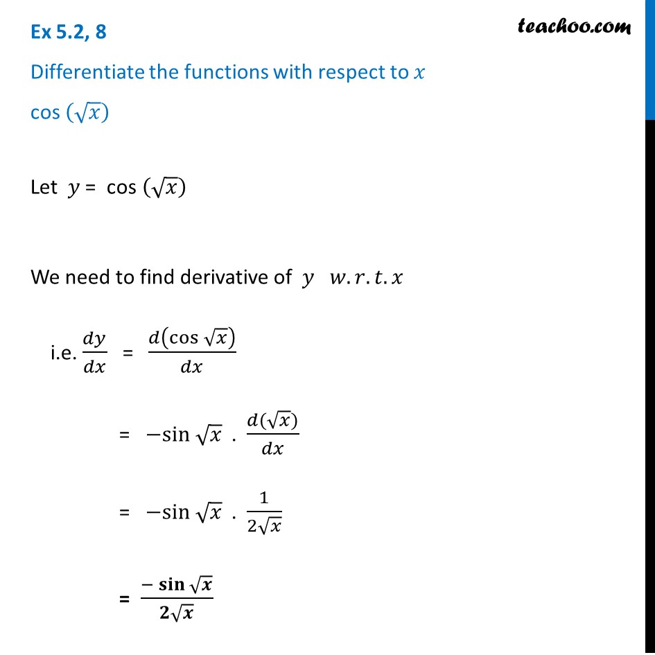 chain rule calculus cos2x