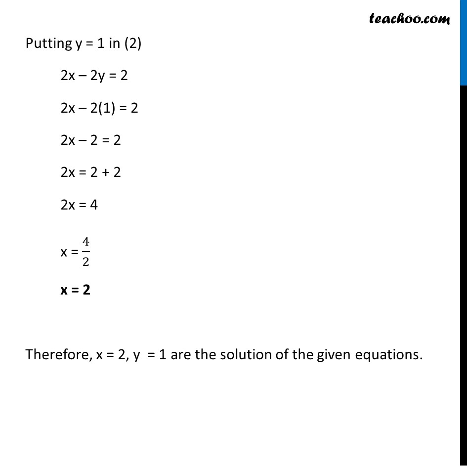 Ex 3.4, 1 - Chapter 3 Class 10 Pair of Linear Equations in Two Variables - Part 11