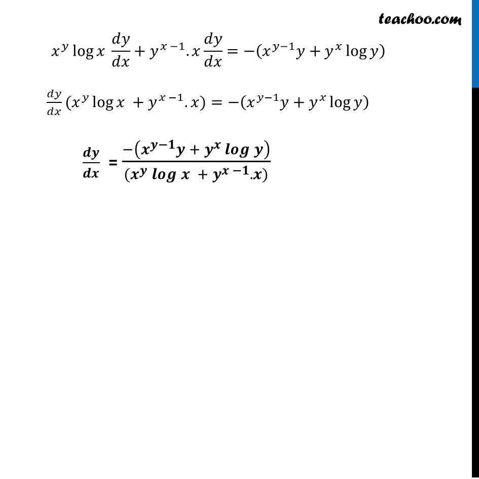 Ex 5.5, 12 - Chapter 5 Class 12 Continuity and Differentiability - Part 7