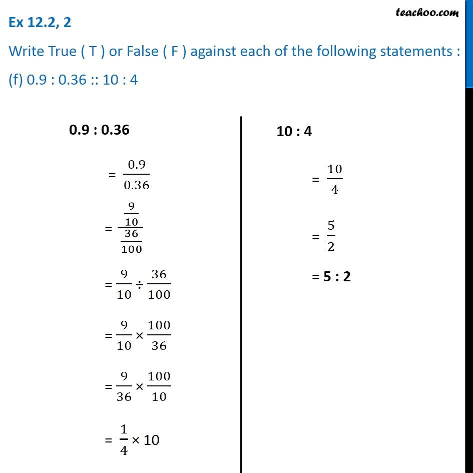 Ex 12.2, 2 - Chapter 12 Class 6 Ratio And Proportion - Part 6