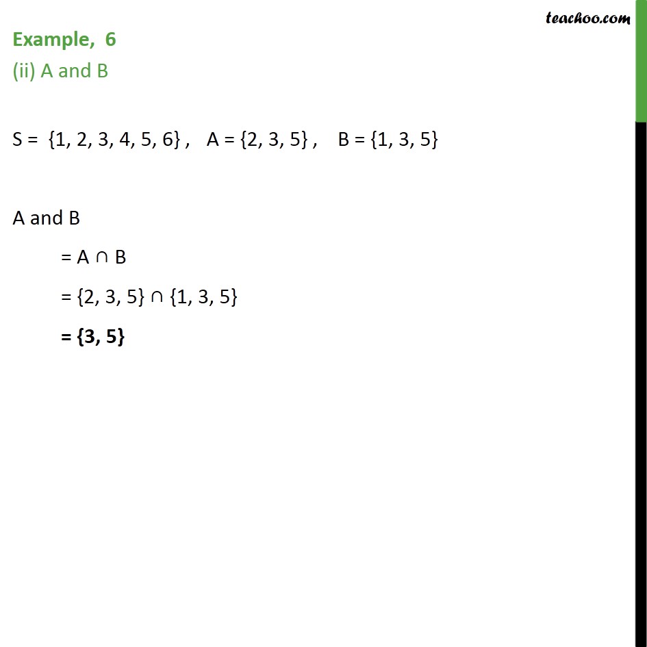 Example,  6 - Chapter 16 Class 11 Probability - Part 2