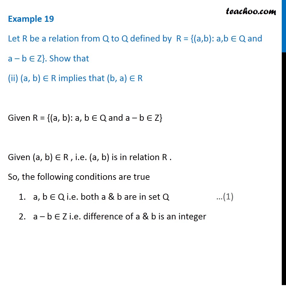 Example 19 - Chapter 2 Class 11 Relations and Functions - Part 3