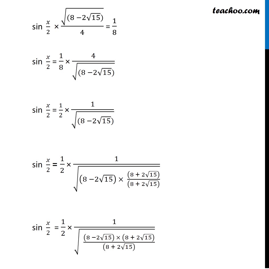 Misc 10 - Chapter 3 Class 11 Trigonometric Functions - Part 8