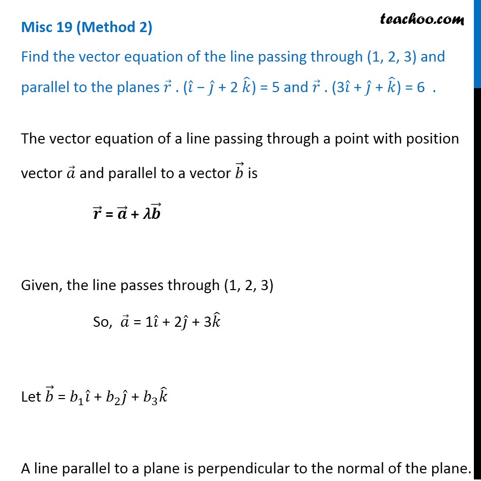 Misc 19 - Chapter 11 Class 12 Three Dimensional Geometry - Part 4