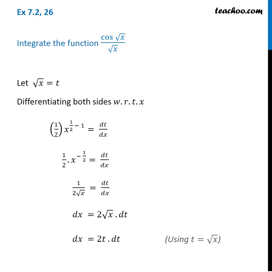 ex-7-2-26-integrate-cos-root-x-root-x-teachoo-ex-7-2