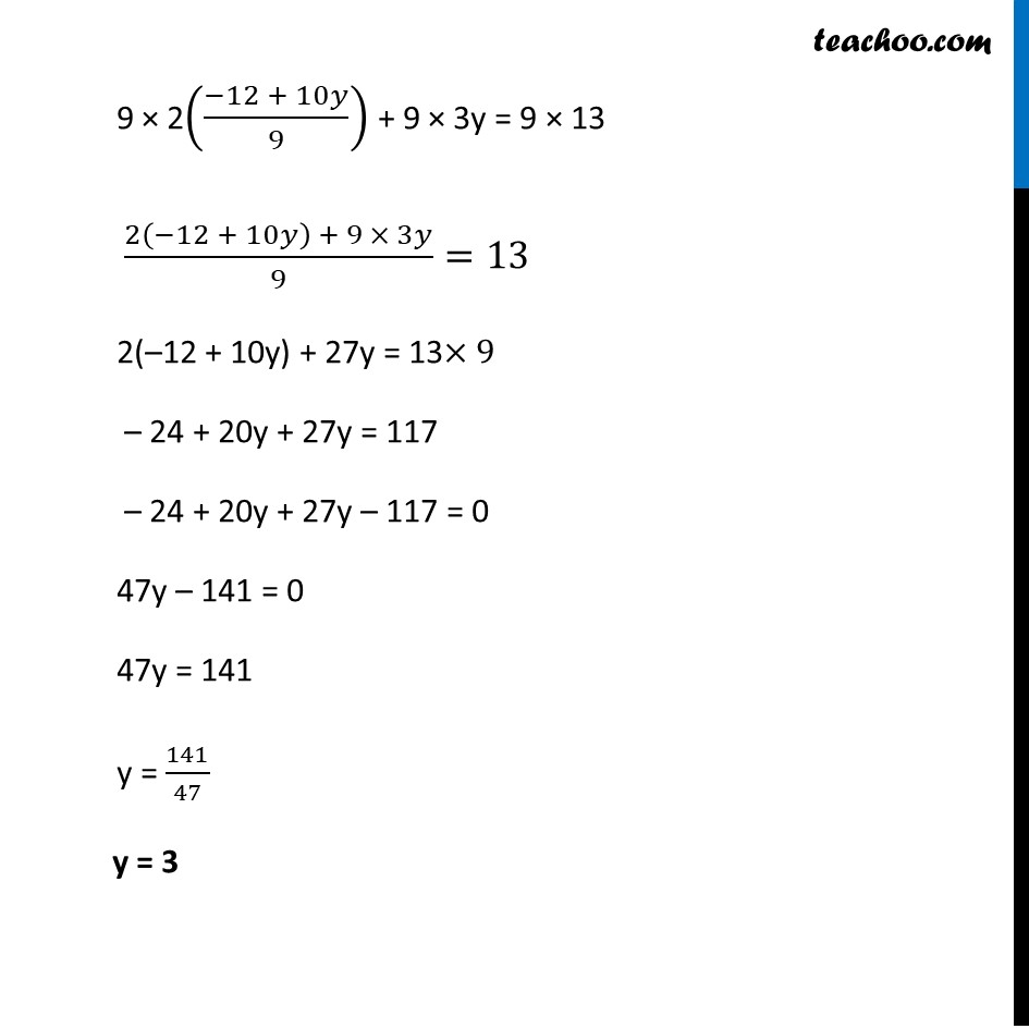 Solve The Pair Of Linear Equations By Substitution 3x 2 5y 3 2