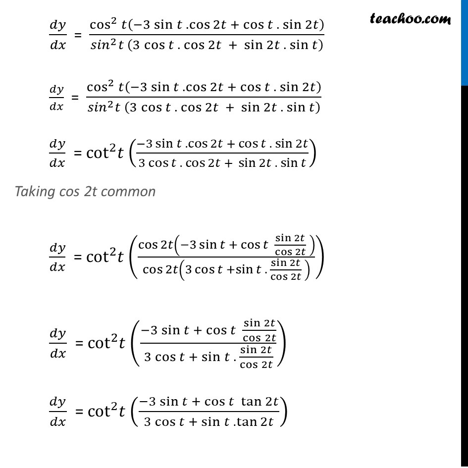 Ex 5.6, 7 - Chapter 5 Class 12 Continuity and Differentiability - Part 6