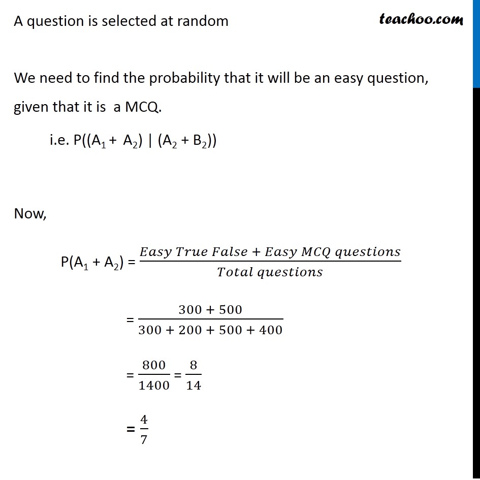 Ex 13.1, 13 - Chapter 13 Class 12 Probability - Part 2