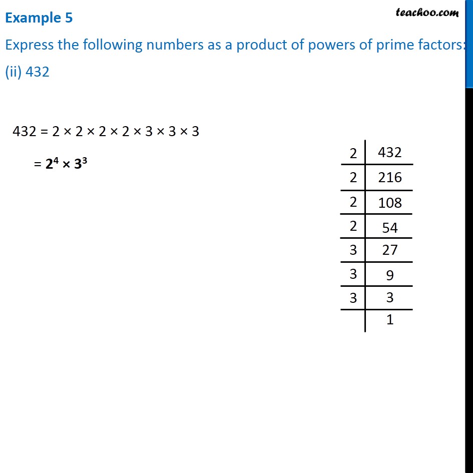 express-ii-432-as-a-product-of-power-of-prime-factors-class-7-math